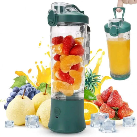 600ml Rechargeable Electric Blender 4000mAh 150W 6 Blades Pulse Blend Waterproof Detachable Kitchen & Dining Food Blenders