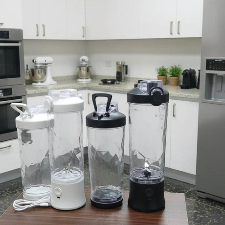 600ml Rechargeable Electric Blender 4000mAh 150W 6 Blades Pulse Blend Waterproof Detachable Kitchen & Dining Food Blenders