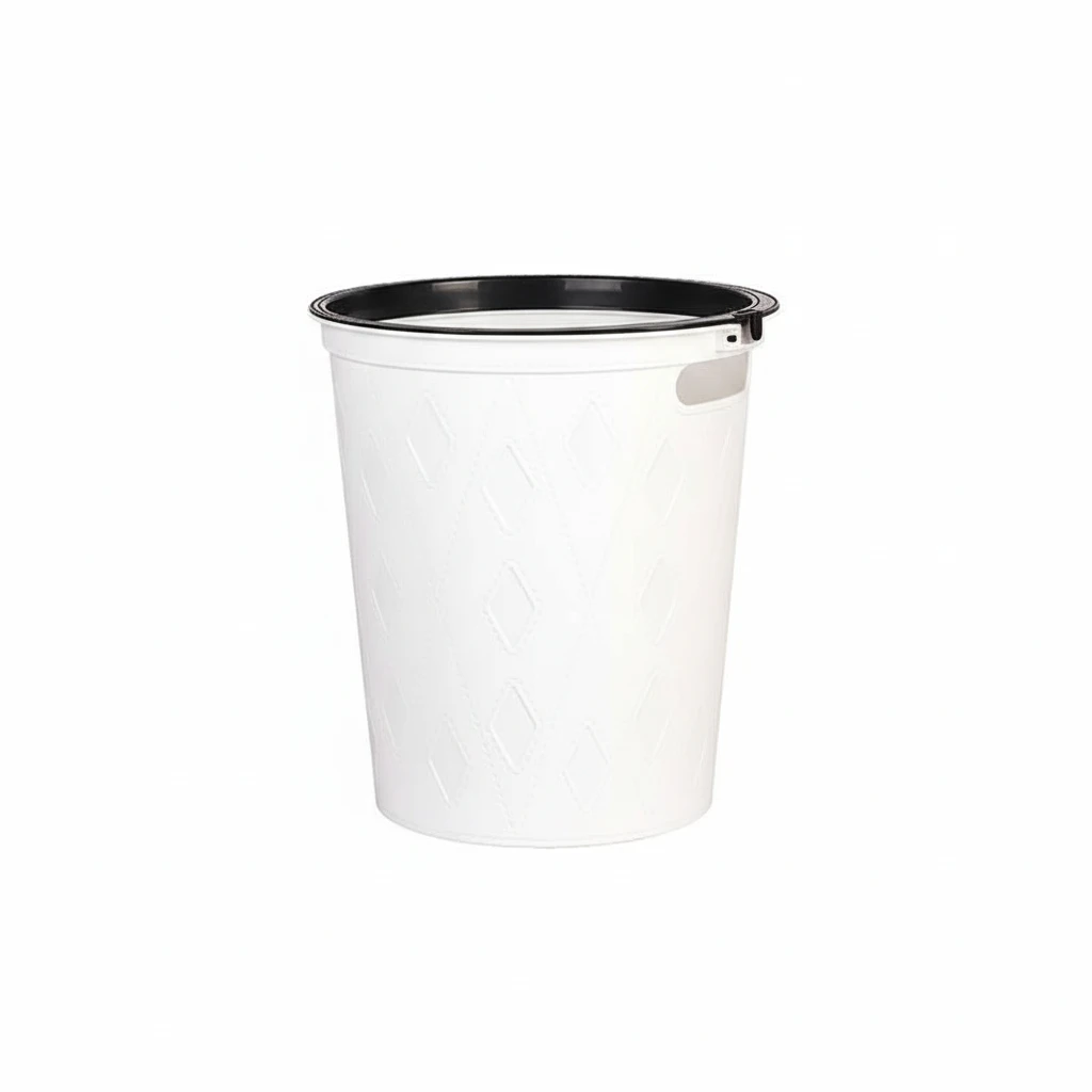 Round Metal Wire Dustbin 26.5cm Home & Office Wastebaskets