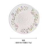 Woven Wooden Place Mats - Non-Slip Coaster Set 2pcs Kitchen & Dining Trivets