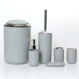 6pcs Bathroom Accessories Set - Elegant & Mildew-Free Home & Garden Bathroom Accessory Sets