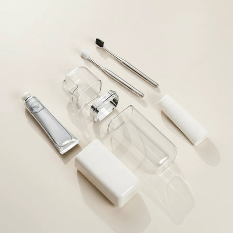 EasyCap Portable Travel Toothbrush Case & Mouthwash Cup Health & Beauty Toothbrush Covers