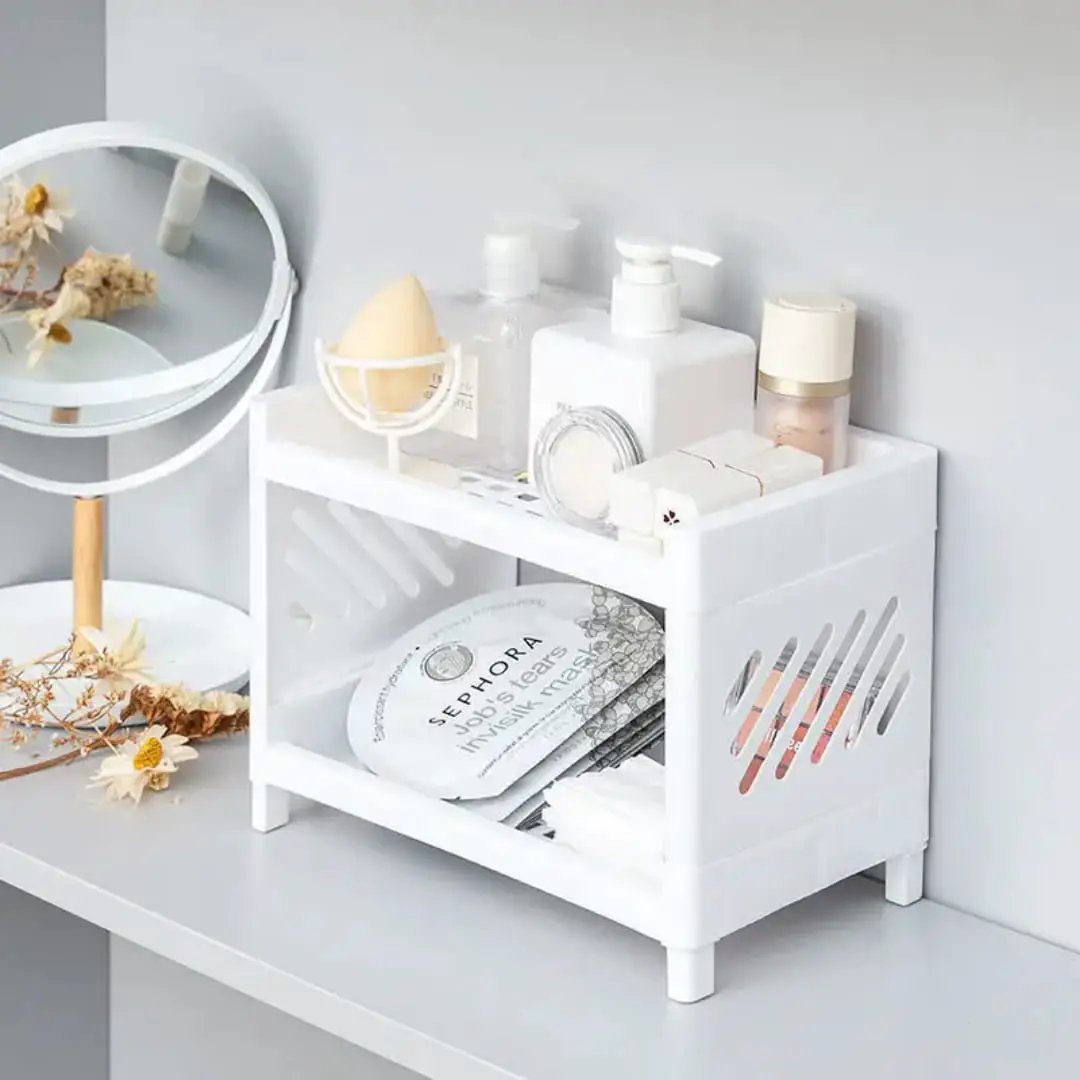 Double Layer Desktop Storage Rack Storage & Organisation Desktop Organizers