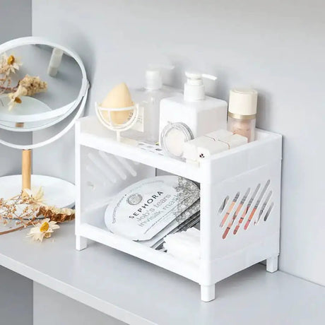 Double Layer Desktop Storage Rack Storage & Organisation Desktop Organizers