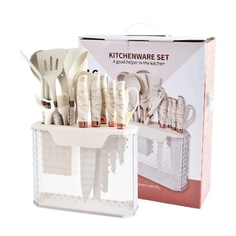 16pc Stainless Steel & Silicone Kitchen Set Kitchenware Kitchen Utensil Sets