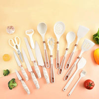16pc Stainless Steel & Silicone Kitchen Set Kitchenware Kitchen Utensil Sets