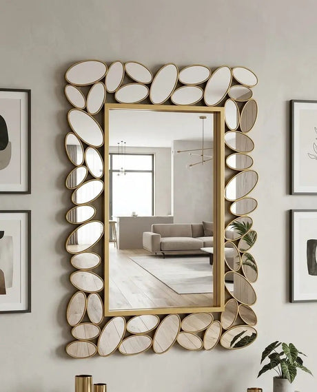 Luxury Gold Decorative Mirror – 80×60cm Mirrors & Wall Decor Mirrors