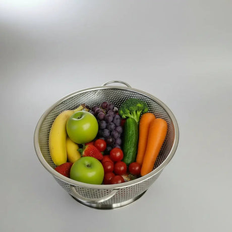 Stainless Steel Perforated Colander – 31.5cm Cookware & Kitchen Tools Colanders