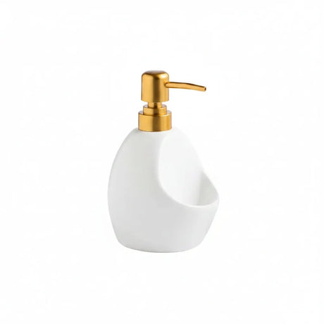 Ceramic Soap Dispenser with Sponge Holder Home & Kitchen Soap & Lotion Dispensers