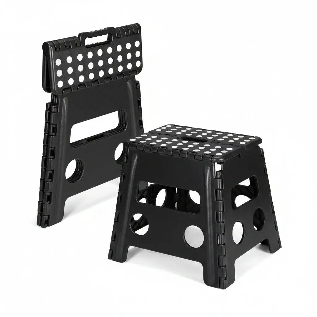 Folding Step Stool with Handle – Adults & Kids Home & Kitchen Step Stools