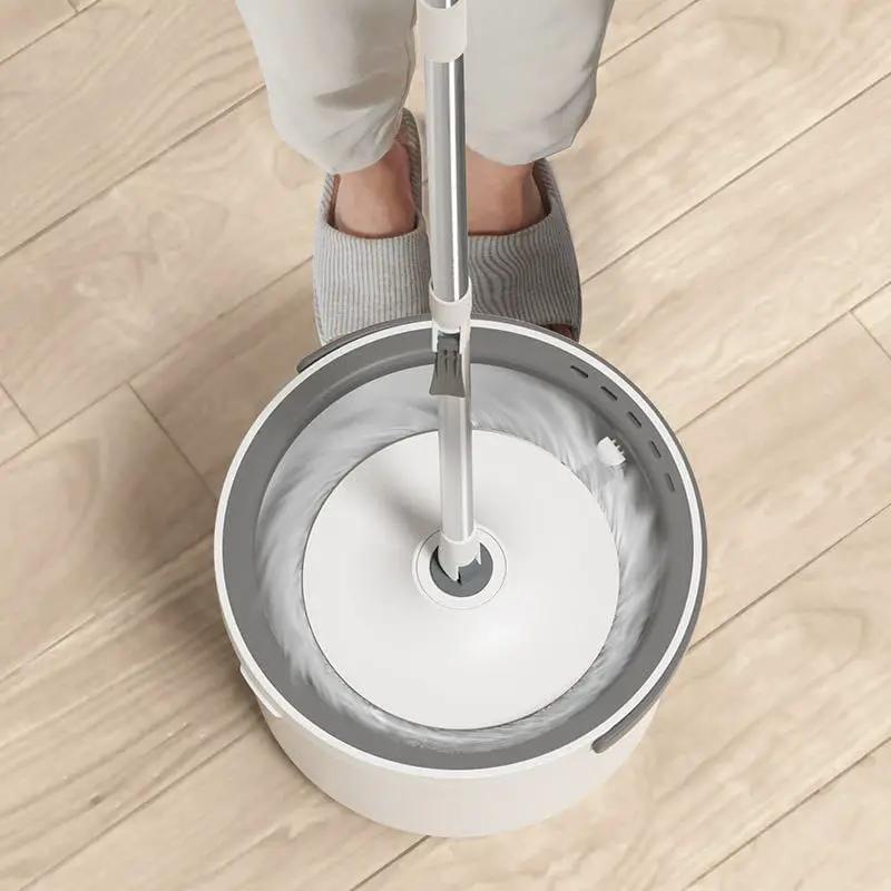 Hands-Free 360° Spin Mop with Bucket Cleaning Supplies Mops