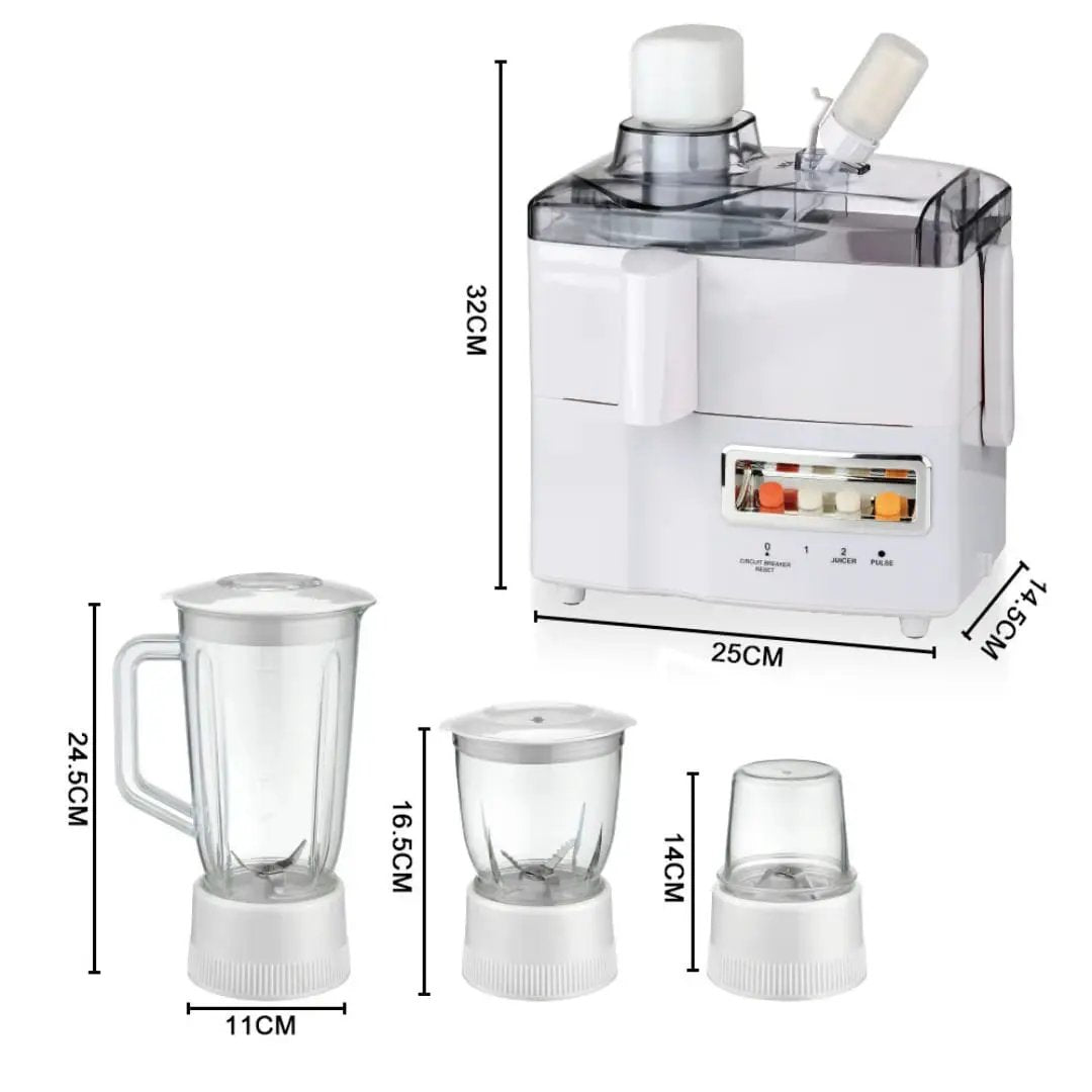 4 in 1 Blender, Juicer, Grinder & Mill Kitchen Appliances Countertop Blenders