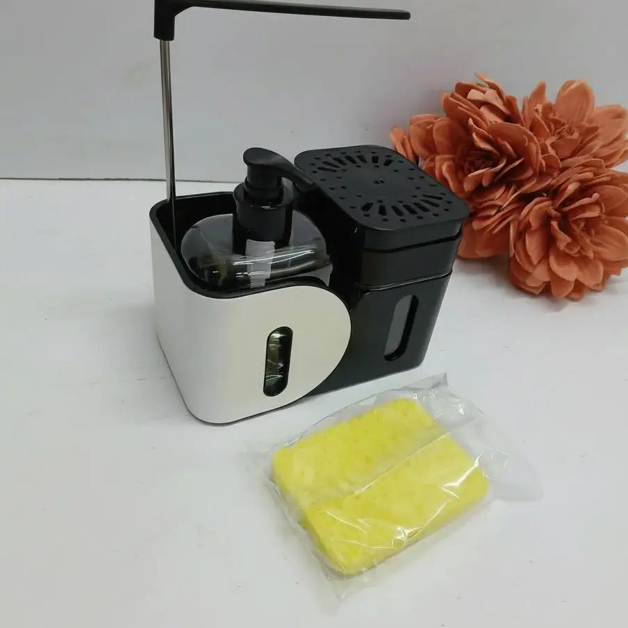 4-in-1 Multifunctional Soap Dispenser – Black Bathroom & Kitchen Accessories Soap & Lotion Dispensers