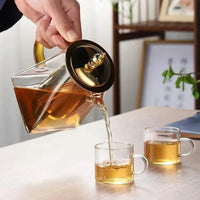 Heat Resistant Glass Teapot with Stainless Steel Infuser Kitchen & Dining Teapots