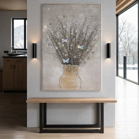Floral Textured Wall Art Set – 102x102cm Wall Art & Decor Prints
