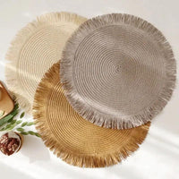 Braided Table Mats – Set of 6 Table Mats Placemats