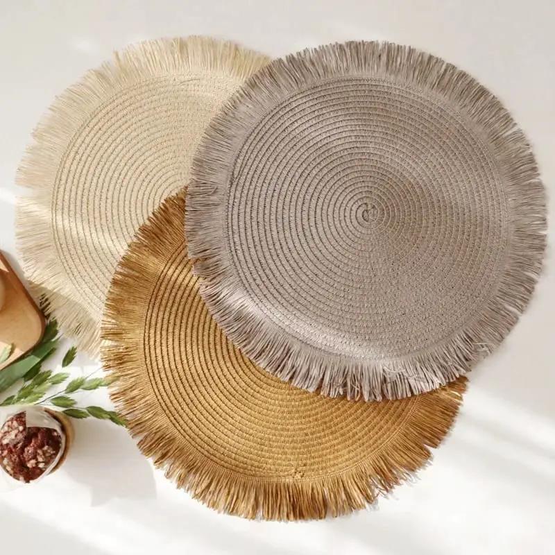 Braided Table Mats – Set of 6 Table Mats Placemats