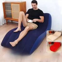 Portable Inflatable Air Sofa Lounger, Foldable Furniture Sectional Sofas