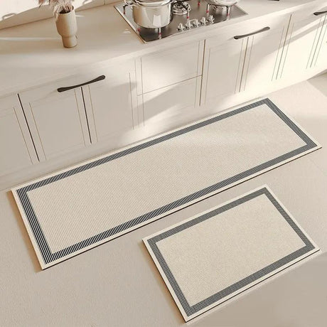 PVC Leather Kitchen Anti-Slip Mat Set, 2 Sizes Rugs & Mats Rugs