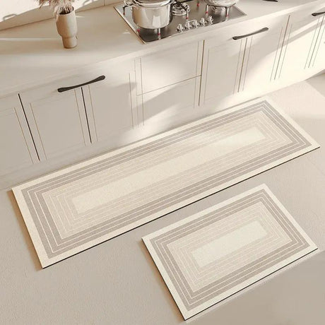 PVC Leather Kitchen Anti-Slip Mat Set, 2 Sizes Rugs & Mats Rugs