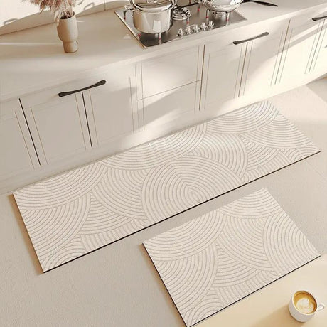 PVC Leather Kitchen Anti-Slip Mat Set, 2 Sizes Rugs & Mats Rugs