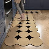 Modern Minimalist Kitchen Mat, PVC, Non-Slip Rugs & Mats Rugs