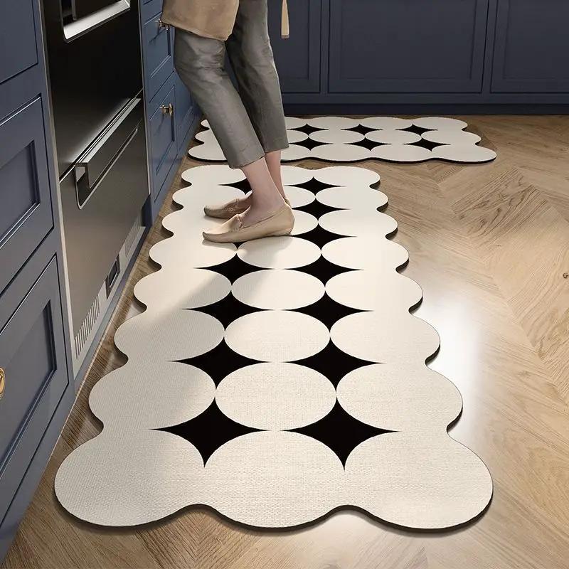 Modern Minimalist Kitchen Mat, PVC, Non-Slip Rugs & Mats Rugs