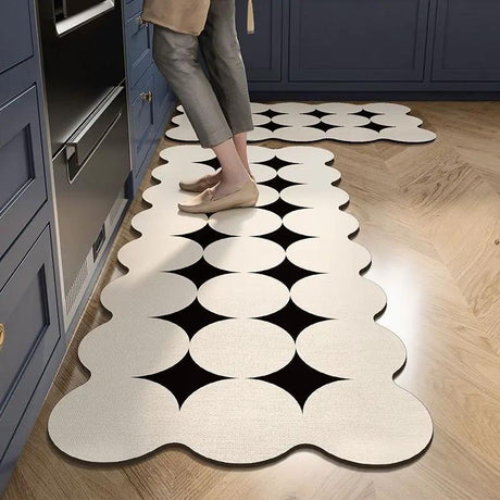 Modern Minimalist Kitchen Mat, PVC, Non-Slip Rugs & Mats Rugs