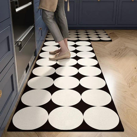 Modern Minimalist Kitchen Mat, PVC, Non-Slip Rugs & Mats Rugs