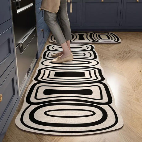 Modern Minimalist Kitchen Mat, PVC, Non-Slip Rugs & Mats Rugs