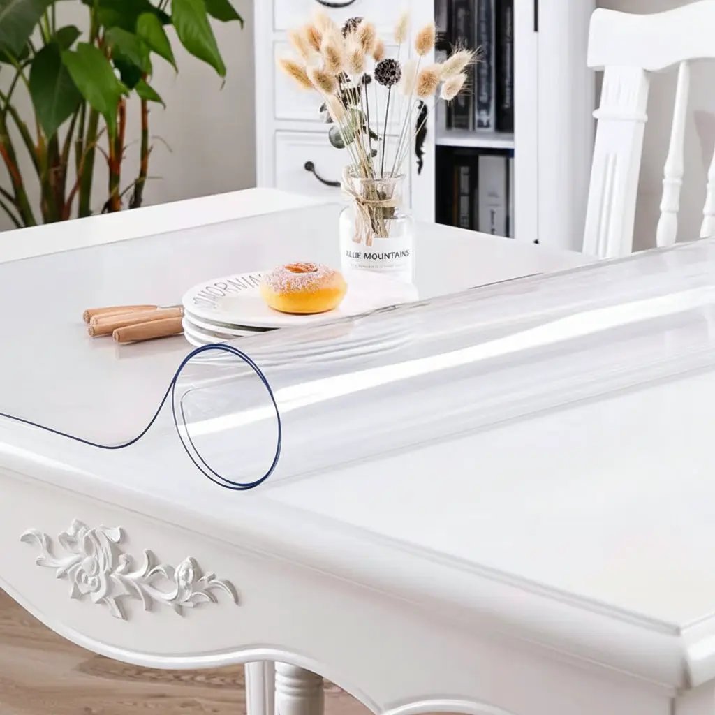 Transparent PVC Tablecloth 60x60cm Home & Kitchen Tablecloths