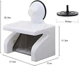 Waterproof Suction Tissue Holder – White Bathroom Accessories Toilet Paper Holders