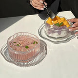 Cloud Glass Dessert Bowl Set Kitchen & Dining Serving Bowls