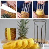 Stainless Steel Pineapple Corer & Slicer Kitchen & Dining Food Corers