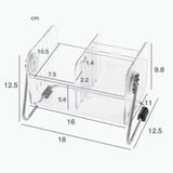 Rotating Acrylic Storage Box – 6-Compartment Desktop Organiser Storage & Organisation Desktop Organizers
