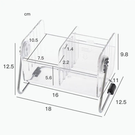 Rotating Acrylic Storage Box – 6-Compartment Desktop Organiser Storage & Organisation Desktop Organizers