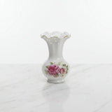 Bone China Floral Vase – White, Big Bottom, 15x39cm Home Decor Vases
