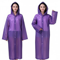 Adult Unisex Hooded Waterproof Poncho Raincoat Apparel & Outerwear Rain Coats