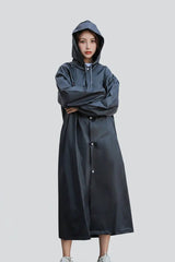 Adult Unisex Hooded Waterproof Poncho Raincoat Apparel & Outerwear Rain Coats