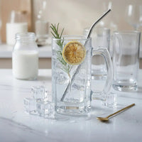Italian Glass Beer Glass – 500ml Kitchen & Dining Beer Glasses
