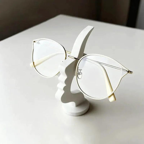 Human Face Eyeglass Stand – Bar Shape Glasses Holder Home Decor Eyewear Cases & Holders