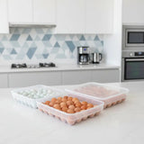 Egg Tray Storage Container with Lid – 34pc Kitchen Storage Food Container Covers