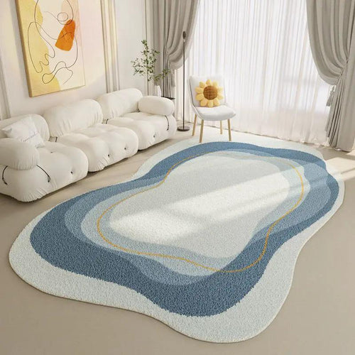Irregular Pattern Area Rug, French Cream Rugs & Carpets Rugs