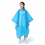 Kids EVA Rain Poncho with Drawstring Hood Kids Rainwear Rain Coats