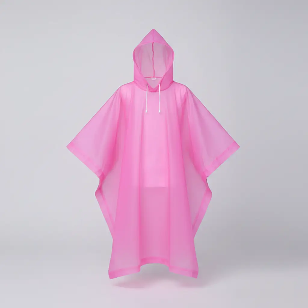 Kids EVA Rain Poncho with Drawstring Hood Kids Rainwear Rain Coats