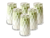 Diamond Rhombus Glass Cups, Set of 6 Glassware & Drinkware Drinkware Sets
