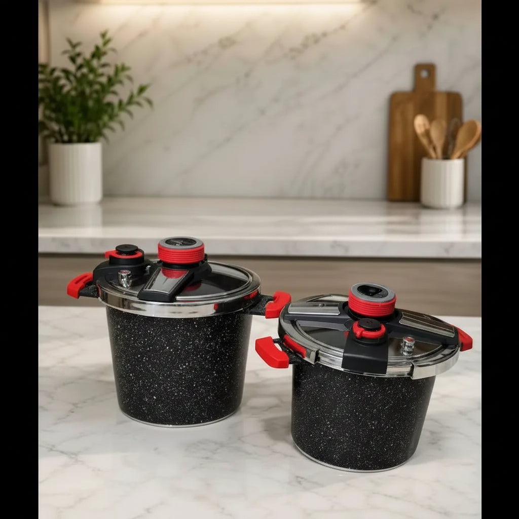 6L Granite Pressure Cooker, Gas & Induction Compatible Cookware & Kitchen Appliances Pressure Cookers
