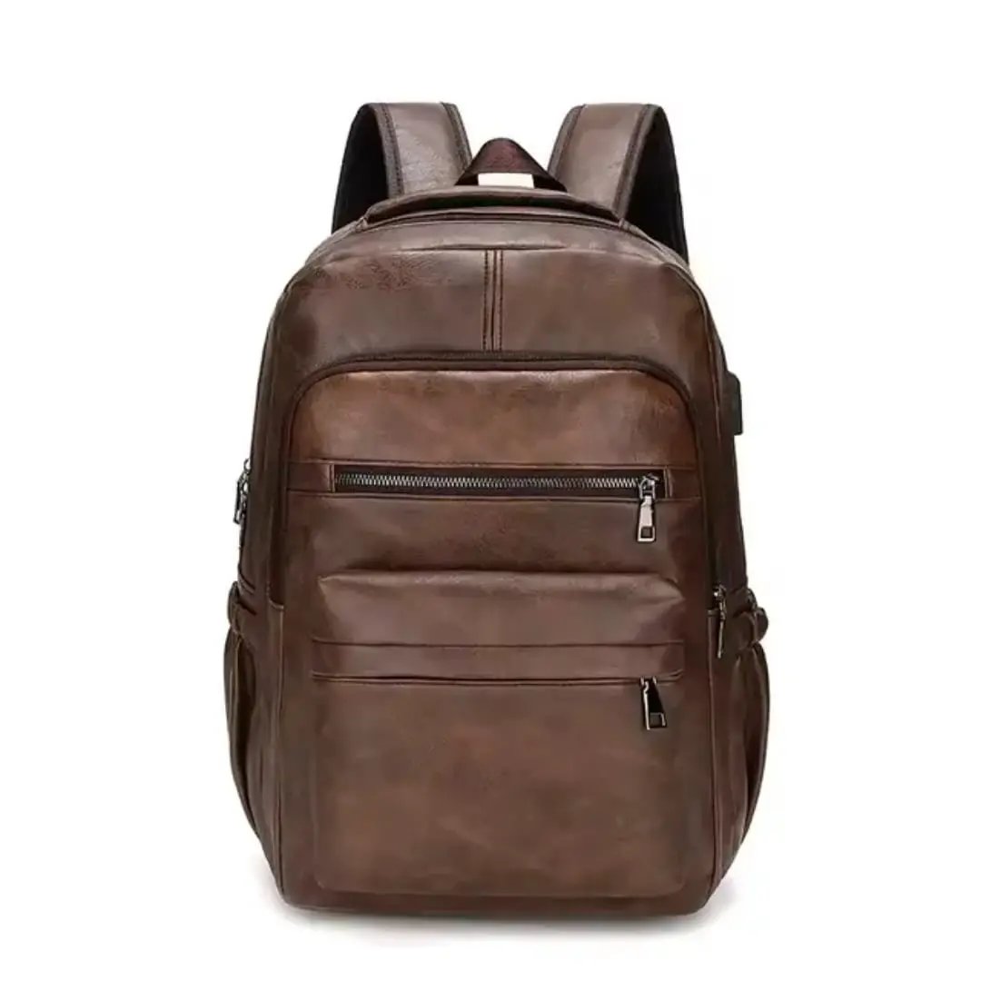 PU Leather USB Charging Backpack, Large Capacity Bags & Backpacks Laptop Backpacks