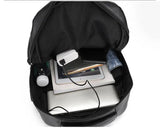 PU Leather USB Charging Backpack, Large Capacity Bags & Backpacks Laptop Backpacks