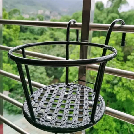 Metal Railing Flower Pot Holder Garden & Outdoor Plant Stands